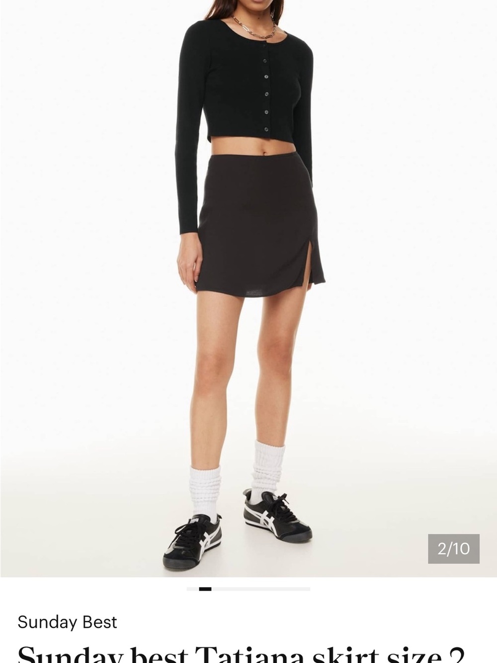 Sunday Best Black mini skirt